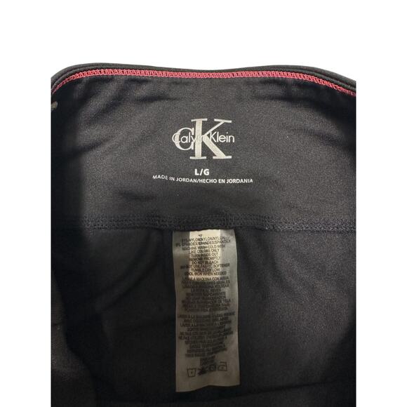 Calvin Klein Black/White Compression Athletic Shorts With Logo Women's Large - Picture 3 of 10
